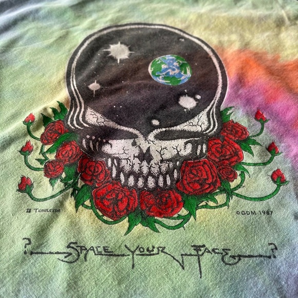 Rare Vintage Grateful Dead Space Your Face Bandana - Picture 8 of 8